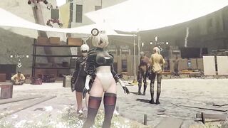 【Nude Mod】本家の尻をただ官能するだけ【nier automata】