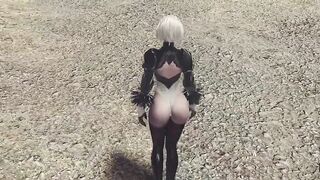【Nude Mod】本家の尻をただ官能するだけ【nier automata】