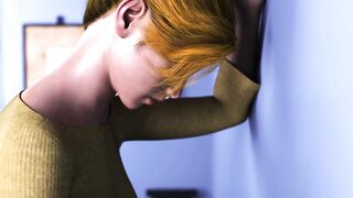 3d Magnifique blonde se masturbe. (Projekt Passion)