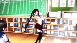 Sexy Dance in Class + Gradual Undressing