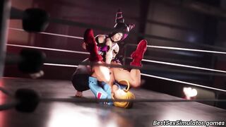 Street Fighter sex compilation with big tits MILFs