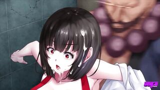 HENTAI PROS - Hot Babe Finds A Horny Masculine Man To Fuck Her Non-Stop And Cum All Over Her Body