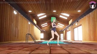 Sexy Teen In One Piece Swimsuit Dancing + Sex (3D HENTAI)