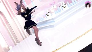 Cute Teen Cat Girl Dancing In Sexy Stockings + Gradual Undressing