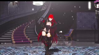 Vindicare - Sexy Warrior Girl Dance With Nude Pussy