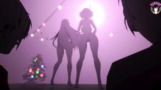 Laysha x Mythra - Sexy Thick Girls Dancing (3D HENTAI)