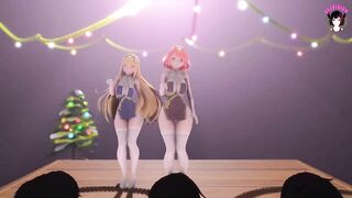 Laysha x Mythra - Sexy Thick Girls Dancing (3D HENTAI)