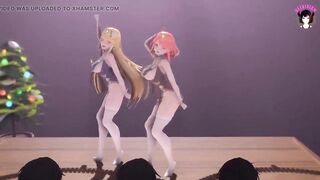Laysha x Mythra - Sexy Thick Girls Dancing (3D HENTAI)