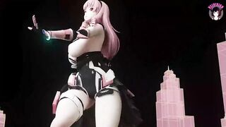 Thick Bunny Girl - Sexy Dancing + Gradual Undressing (3D HENTAI)