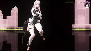Thick Bunny Girl - Sexy Dancing + Gradual Undressing (3D HENTAI)