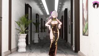 Tara - Girl In Sexy Chinese Dress Dancing + Sex Multiple Poses (3D HENTAI)