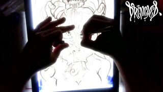 When She Manages to Fit Your Cock & Balls in Her Mouth at The Same Time - Cumshot Drawing Timelapse