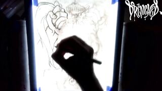 When She Manages to Fit Your Cock & Balls in Her Mouth at The Same Time - Cumshot Drawing Timelapse
