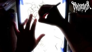 When She Manages to Fit Your Cock & Balls in Her Mouth at The Same Time - Cumshot Drawing Timelapse