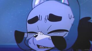 Hot furry girl gets nice cock with cum inside her