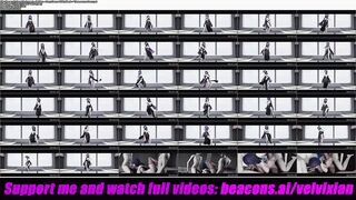 Genshin Impact - Raiden - Sexy Dance With Mask + Threesome Sex (3D HENTAI)