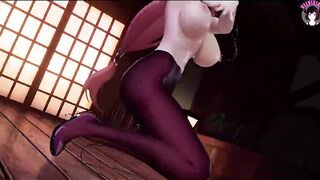 Genshin Impact - Yae Miko - Sexy Dance In Pantyhose With Sex Toy (3D HENTAI)