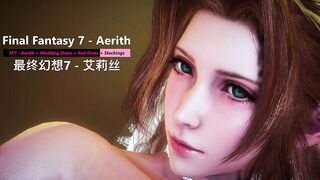 Final Fantasy 7 - Aerith × Wedding Dress × Red Dress × Stockings - Lite Version
