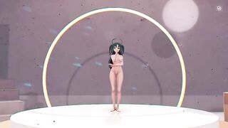 R-18 Blue Archive Yuuka - Teddy Bear - xButterflysMMD - Dark Green Hair Color Edit Smixix