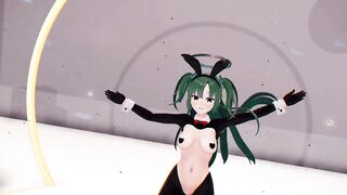 R-18 Blue Archive Yuuka - Teddy Bear - xButterflysMMD - Dark Green Hair Color Edit Smixix