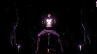 Hot Asian Girl Fucking By Dildo Machine - Multiple Girls (3D HENTAI)