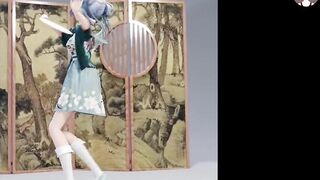 Sheng - Cute Asian Dance + Gradual Undressing (3D HENTAI)