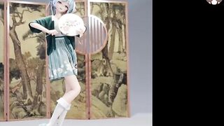 Sheng - Cute Asian Dance + Gradual Undressing (3D HENTAI)