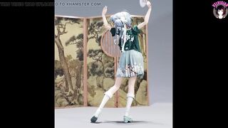 Sheng - Cute Asian Dance + Gradual Undressing (3D HENTAI)