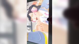 Cum on Dva's nice pussy