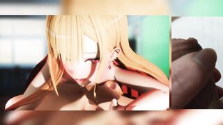 Marin Kitagawa 3D Hentai jerking off