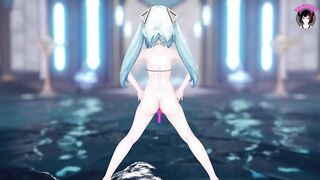 Sexy Teen Dancing Full Nude With Sex Toys In Both Hole (3D HENTAI)