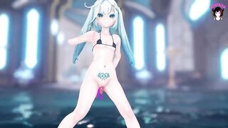 Sexy Teen Dancing Full Nude With Sex Toys In Both Hole (3D HENTAI)