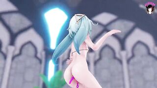 Sexy Teen Dancing Full Nude With Sex Toys In Both Hole (3D HENTAI)