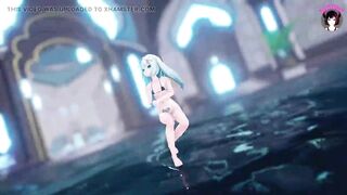 Sexy Teen Dancing Full Nude With Sex Toys In Both Hole (3D HENTAI)