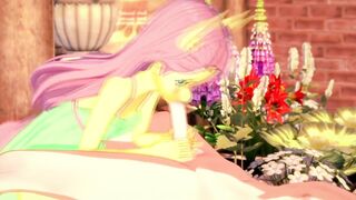"Fun with Fluttershy in the garden~!" MLP POV Animation with English Voice Acting~!