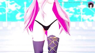 Cute Teen Girl Dancing On Camera + Gradual Undressing (3D HENTAI)