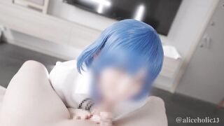 Bocchi The Rock Ryo Yamada cosplay sex creampie video.