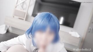 Bocchi The Rock Ryo Yamada cosplay sex creampie video.