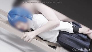Bocchi The Rock Ryo Yamada cosplay sex creampie video.