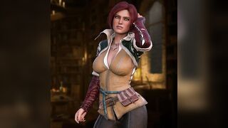 The Witcher - Triss Marigold Futanari Parody XXX 3D