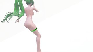 muscle body Miku Catch the Wave - lalamie - Green Hair Color Edit Smixix