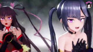 Mona and Yukikaze - Sexy Dance + Fucked Hard (3D HENTAI)