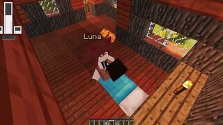 Finding a cute cat-like girl Luna ends up in a hot fucking | Minecraft - Jenny Sex Mod Gameplay