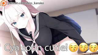 [ASMR Audio & Video] Catgirl Student needs help studying she repays you!