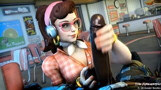 D.va's Handjob - Overwatch BBC Hentai