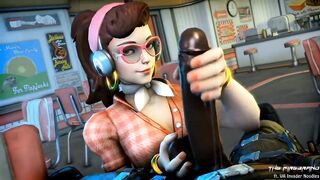 D.va's Handjob - Overwatch BBC Hentai