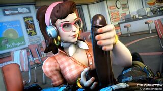 D.va's Handjob - Overwatch BBC Hentai