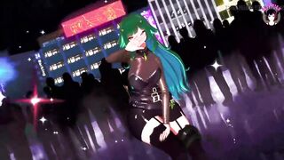 Sexy Thick MILF In Short Skirt Sexy Dance + Gradual Undressing (3D HENTAI)