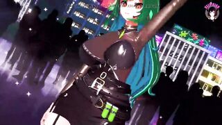 Sexy Thick MILF In Short Skirt Sexy Dance + Gradual Undressing (3D HENTAI)