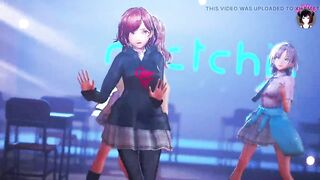 Shani - Sexy 3 Teens Dancing + Gradual Undressing (3D HENTAI)